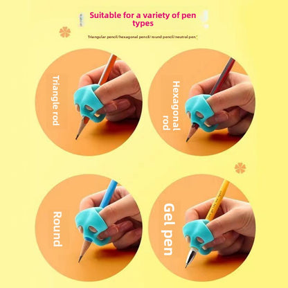 Three-finger pen grip