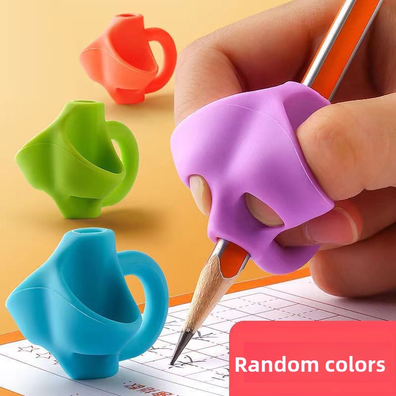 Three-finger pen grip